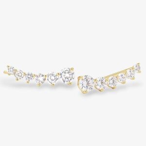 Melinda Maria Gold and Diamondette Ear Climbers
